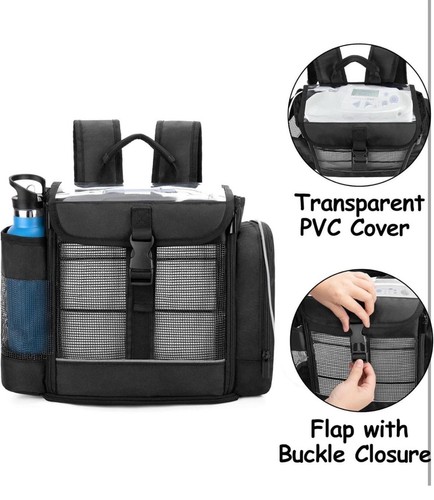 Universal POC Backpack Travel Carrying Bag for Portable Oxygen Concentrators - Bild 11 von 21
