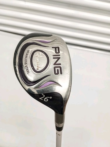 PING Ladies Stainless Steel Rhapsody 26° 5 Hybrid with ULT 129 Graphite Shaft