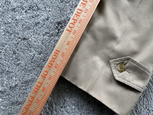 Vintage Burberry Herren/Unisex Trench Car Mantel Allwetter hellbraun Nova Check Futter - Bild 10 von 19