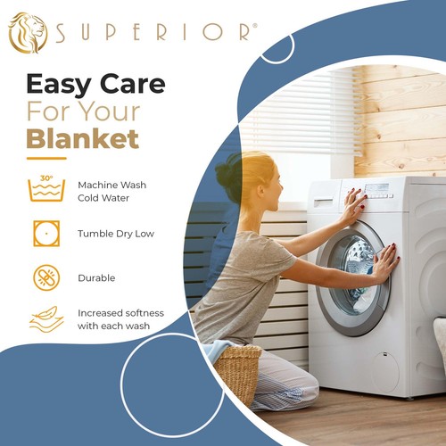 100% Cotton Blanket Oversized Throw, Woven Blanket for Couch, Bed, Bedding, F... - Picture 5 of 12