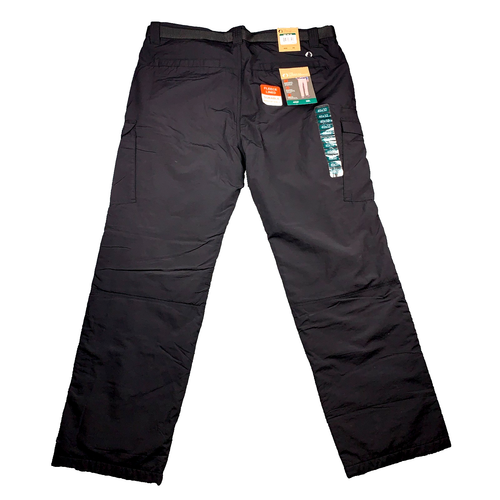 $85 AMERICAN OUTDOORSMAN MEN'S FLEECE LINED PANT JET BLACK SIZE W40/ L32 NEW S3 - Picture 2 of 10