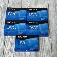 Sony 60 Minute Premium Mini DVC Tape Video Cassette DVM60PR4JE/DVM60PR4 Lot Of 5
