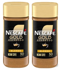 Nescafe Gold Espresso Blonde, Instant Coffee, 3.5 oz (Pack of 2)