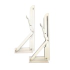 2 Pcs Foldable Shelf Bracket Metal Corner Brackets Triangle Folding Support