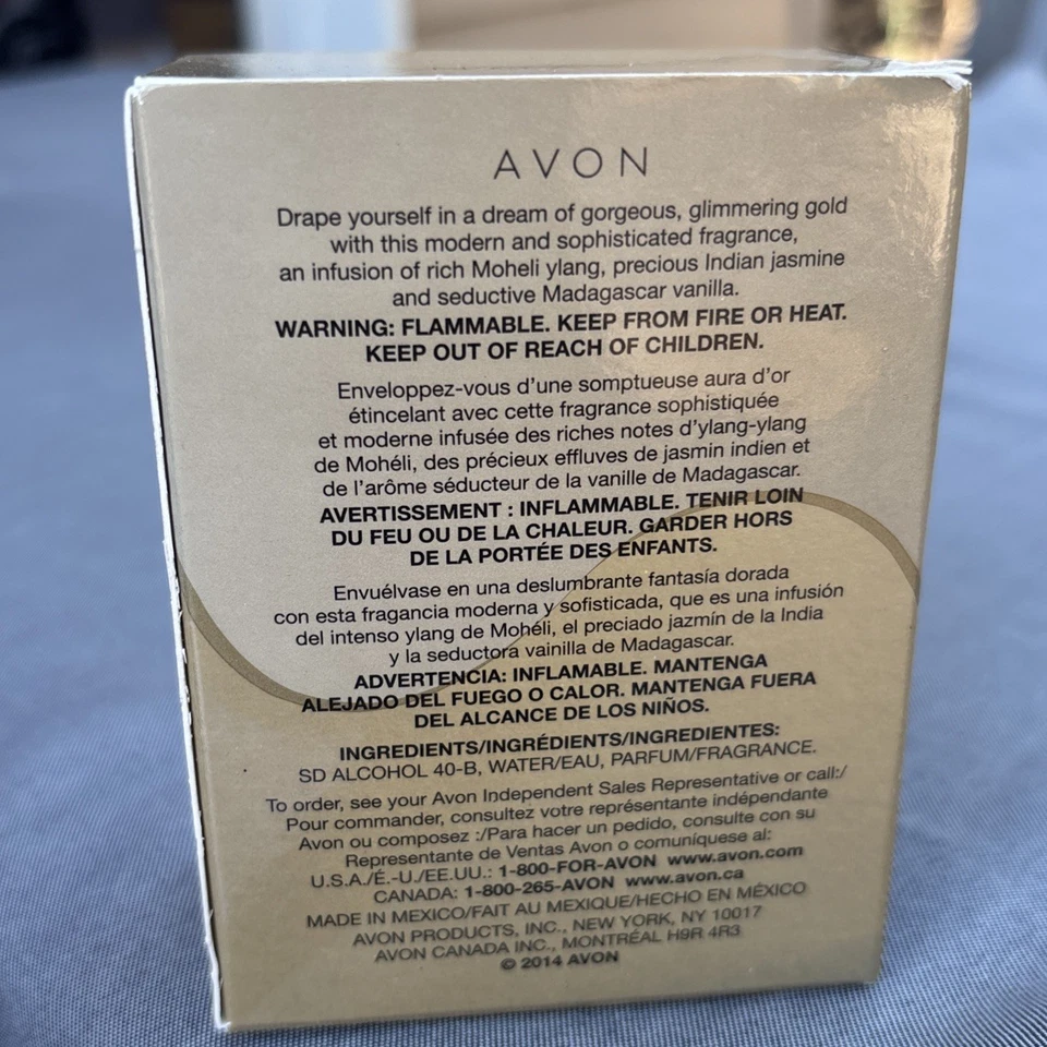 Avon Far Away GOLD Perfume Feminino Eau De Parfum Spray 1.7 FL Oz, Novo na caixa 2014 - Imagem 3 de 4