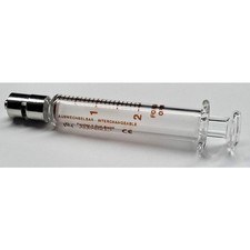 FORTUNA 7.140-27 Reusable Glass Syringe,2 mL,Luer Lock 19G358