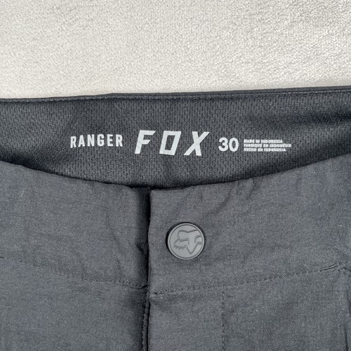 Pantalones Cortos Fox Racing Ranger Para Hombre 30 Negros Bolsillos Sin Forro Elastizados Absorbentes Usados en Excelente Condición - Imagen 2 de 6