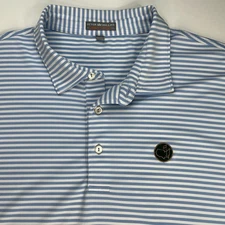 Peter Millar Southern Comfort XXL Berckmans Place ANGC Striped Golf Polo *FLAWS*
