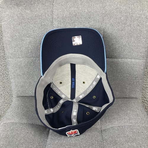 Tennessee Titans Hat Cap Fitted Mens Large XL Blue NFL Football New Era Sideline - Picture 9 of 15