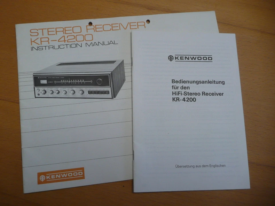 Kenwood KR-4200 Receiver - Original Bedienungsanleitung - Englisch/Deutsch