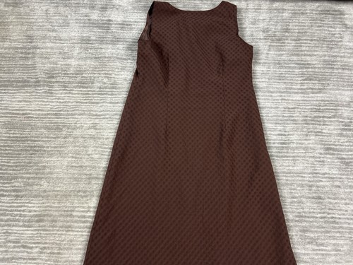 Plaza South Dress Womens 6 Brown Sleeveless Lined Polyester - Picture 9 of 13