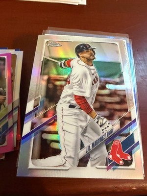 2021 Topps Chrome JD Martinez # #95 Silver Refractor Boston Red Sox