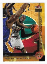 2000-01 Fleer Premium Ruben Patterson Seattle Supersonics Basketball Card #73