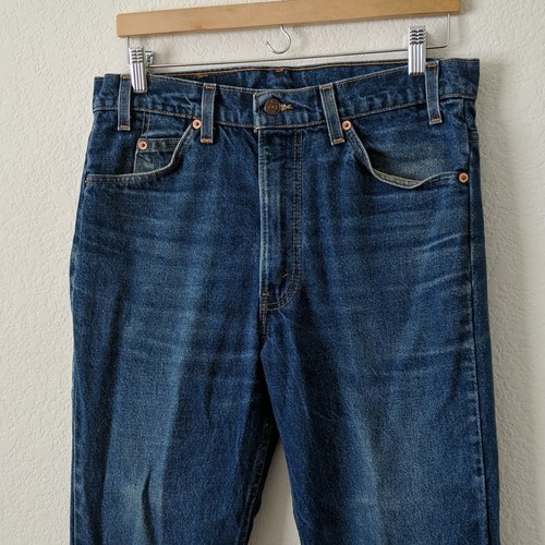 Levi's Vintage Men's Jeans 517 Orange Tab 100% Cotton 34x30 Made in USA Worn In - Picture 3 of 8