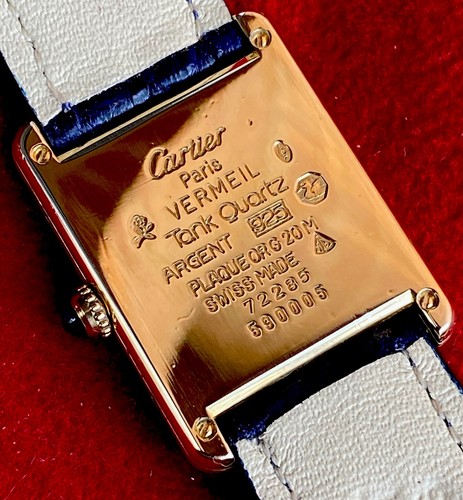 Cartier Tank Men’s Watch LM 24x31mm Quartz Argent Silver 18k GP Ref. 590005 - Picture 16 of 23