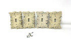 (C) Vintage Amertac Ornate Off White Light Switch Cover 60T Set of 4 VGC
