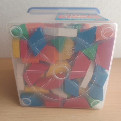Wooden Pattern Blocks Set 230 pcs Japan Educational Math Toy Montessori STEM - Picture 6 of 14