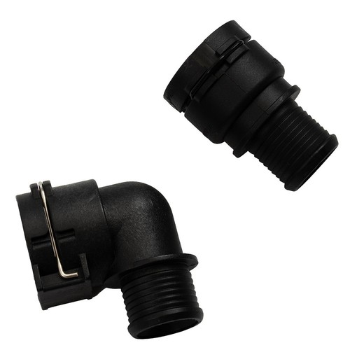 2Pcs Heater Inlet Hose Connector Replaces For Chevrolet Hatchback 95089363 Black - Picture 2 of 24