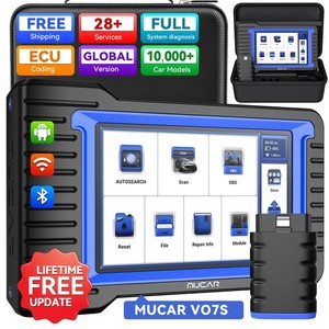MUCAR VO7 S Car OBD2 Scanners Diagnostic Full System 28+ Service Free update