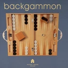 Vintage MICHAEL GRAVES Hasbro BACKGAMMON Set BOARD GAME Hardwood CHERRY — NEW