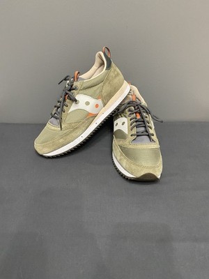 SAUCONY Mens Originals Jazz 81 Peak Premium Olive Green Running Shoes Never Worn