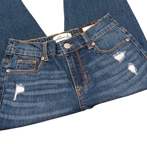 (2) Jordache High Rise Jeans Girl's 8 Straight & Relaxed Tapered - Picture 8 of 11