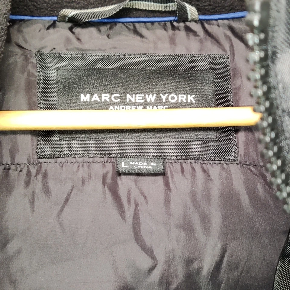 Parka para hombre MARC NEW YORK talla LG Lafayette con piel de coyote extraíble recortada $495 Foto 3 de 4