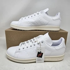 Adidas Stan Smith Triple White Spikeless Golf Shoes / IG1561 / Men's Size 11.5