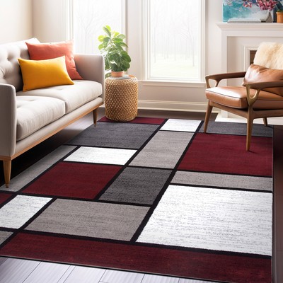 ACM Furniture PO RUG 133*200 ラグ nuLOOM 5 X 8 (ft) Dark Gray Indoor Distressed/Overdyed