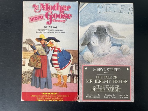 The Mother Goose Video Treasury Vol 1 VHS 91 Tale Of Peter Rabbit Jeremy Fisher - Picture 1 of 3