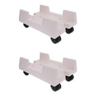  2 PCS Computer Tower Rollwagen Cpu Ständer Computerhalter Desktophalter