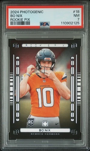 2024 PANINI PHOTOGENIC RC PIX #18 BO NIX ROOKIE RC PSA 7