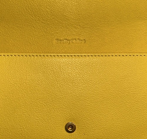 Portefeuille cuir étoile jaune See By Chloé (neuf sans étiquette) - Photo 7/13
