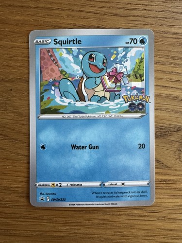 Pokémon Karte Squirtle SWSH233, Pokemon Go Englisch, Schiggy, Unbespielt