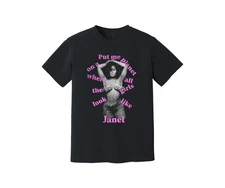 Janet Jackson Heavyweight T-Shirt Rhythm Nation, Control, Put Me On A Planet