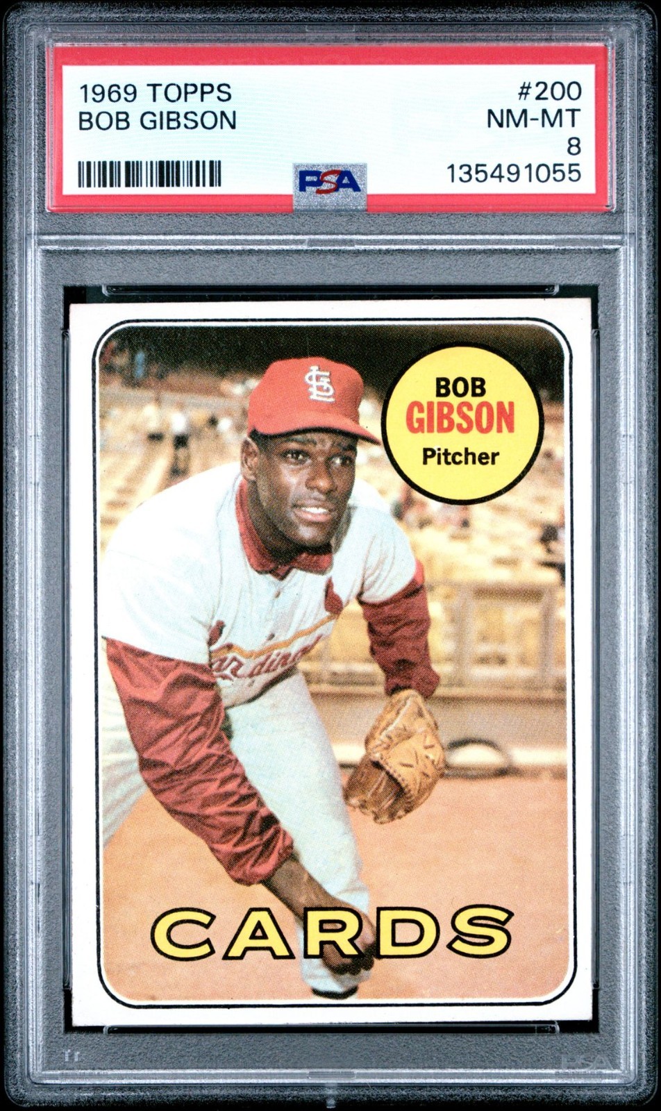1969 Topps #200 Bob Gibson PSA 8 * BRAND NEW SLAB JUST GRADED