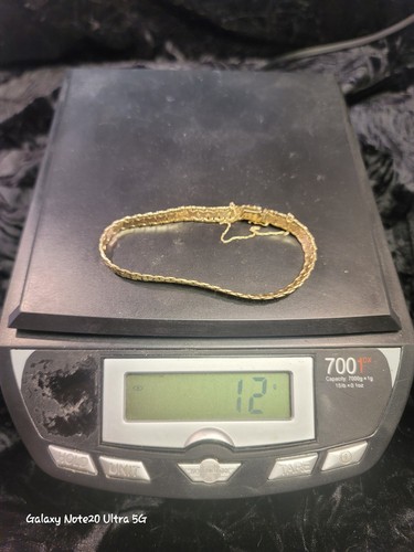 0255. Excellent 💜 14k ~ Gold Bracelet ~ My Estate ~ Fine Jewelry   ~ Beautiful - Picture 6 of 22