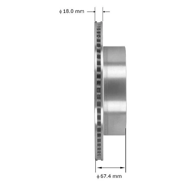 For Lexus IS350 06-13 Bendix Global Premium Plain Vented Rear Brake Rotor Foto 4 de 4