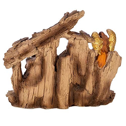 Kurt Adler 7-Inch Resin Nativity Table Piece, 11 Piece Set with Stable - Picture 4 of 9