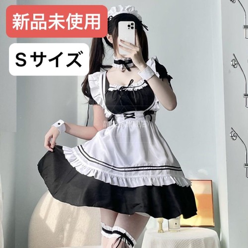 One Piece Maid Lolita Cosplay Dress Black S | Unused Accessories Japan