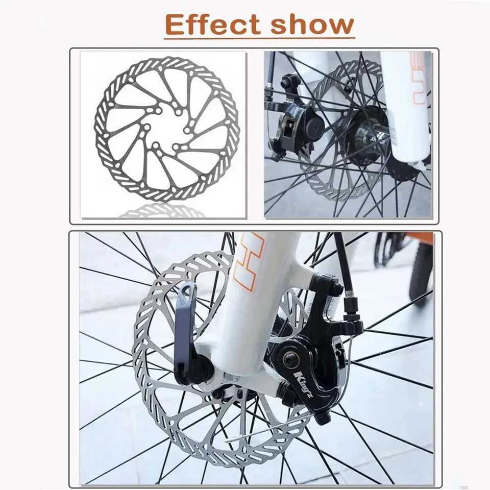 1/2 pieza Bicicleta MTB 160mm 180mm 203mm Acero Inoxidable Rotores Disco Bicicleta Freno Rotor 6 Pernos Foto 4 de 4