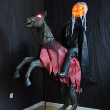 Headless Horseman Animated Halloween Prop - 6.8ft