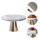 1pc Cake Plate Schmucktablett Food Display Display Display Tablett (goldgrau)