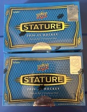 2024-25 Upper Deck Stature Unopened NHL Hockey Hobby Box Lot Of 2
