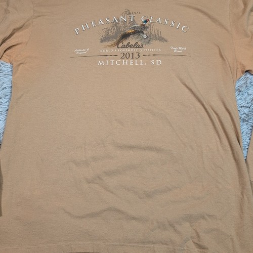 Cabela's Shirt Herren XL beige Fasan Classic Tee Outdoor Mitchell South Dakota - Bild 8 von 8