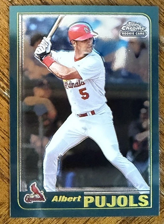 Topps Albert Pujols Rookie Baseball Sports Trading Cards