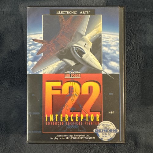 F22 Interceptor (Sega Genesis, 1991) Caja y manual probado - Imagen 2 de 15