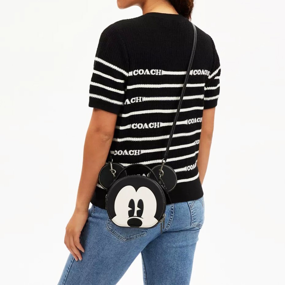 COACH Disney X Coach Mickey Mouse Ear Bag CM840 Crossbody Black