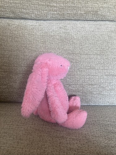 Jellycat Small Bashful Coral Pink Bunny Rabbit Plush Soft Toy - Picture 4 of 8