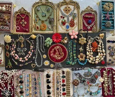 High End Rhinestone Jewelry Lot Boston Estate Carnegie Weiss Vendome Juliana 925